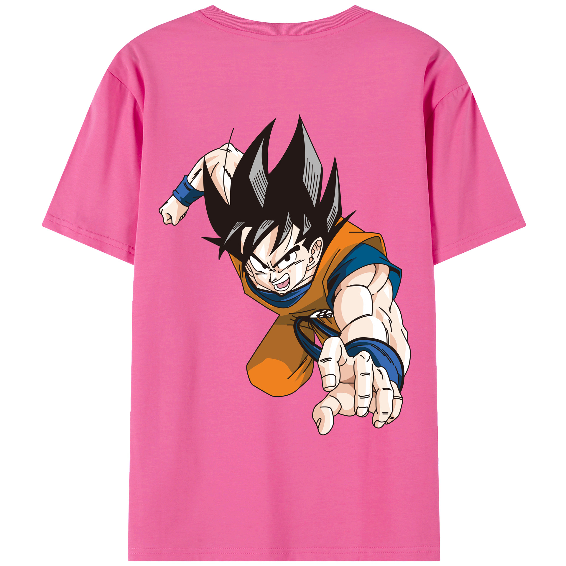 （画像用） ドラゴンボール 孫悟空（そん ごくう）Son Goku カカロット DRAGON BALL Kakarotto レディース半袖Tシャツ(バックプリント)